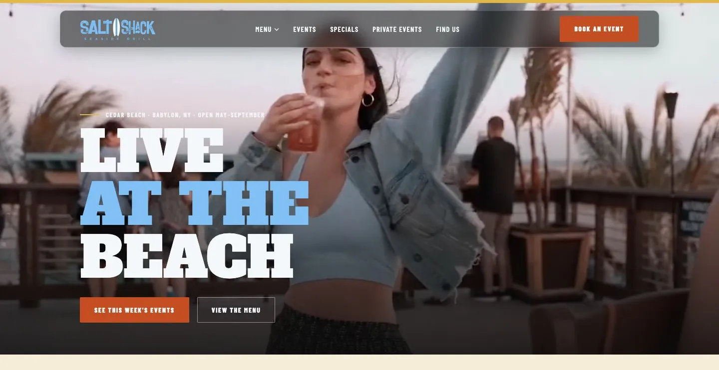 Salt Shack website