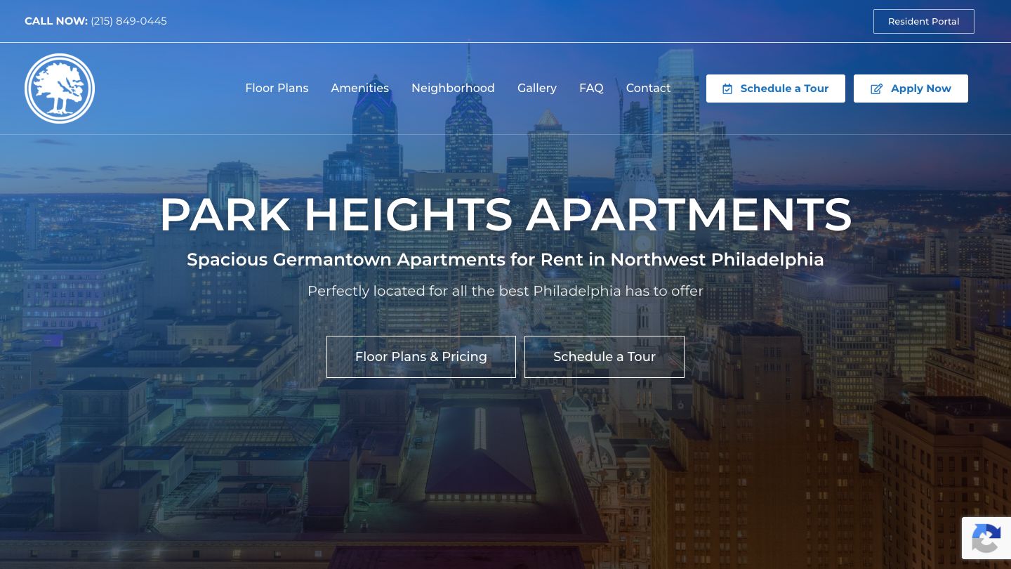 Park Heights Apartments website